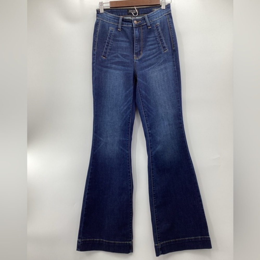 July Blue Women's Blue Flared Jeans
